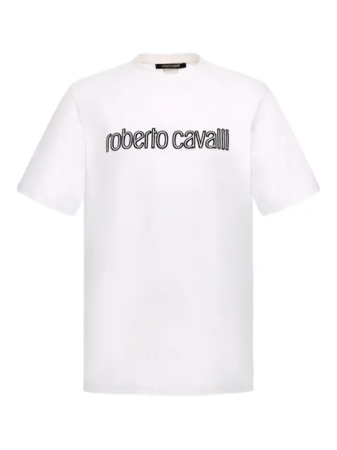 Roberto Cavalli playera con logo estampado