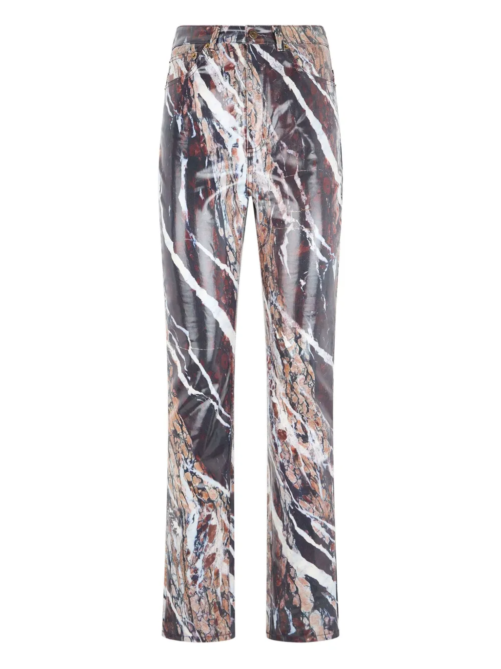 Roberto Cavalli pantalon skinny à imprimé marbré - Violet Roberto Cavalli pantalon skinny à imprimé marbré - Violet