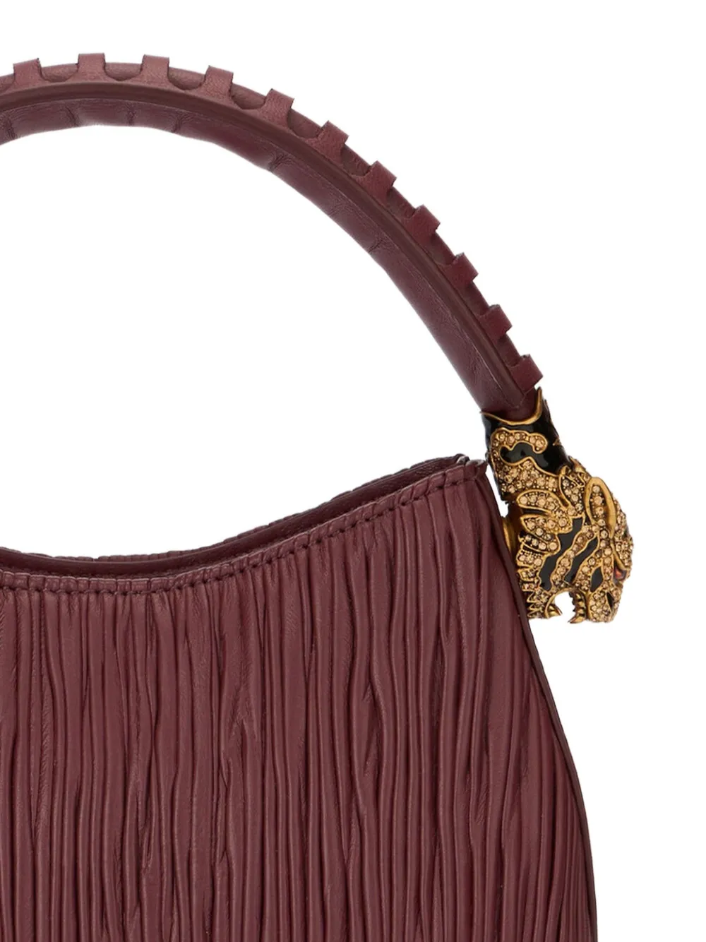 Roberto Cavalli Leren shopper Rood