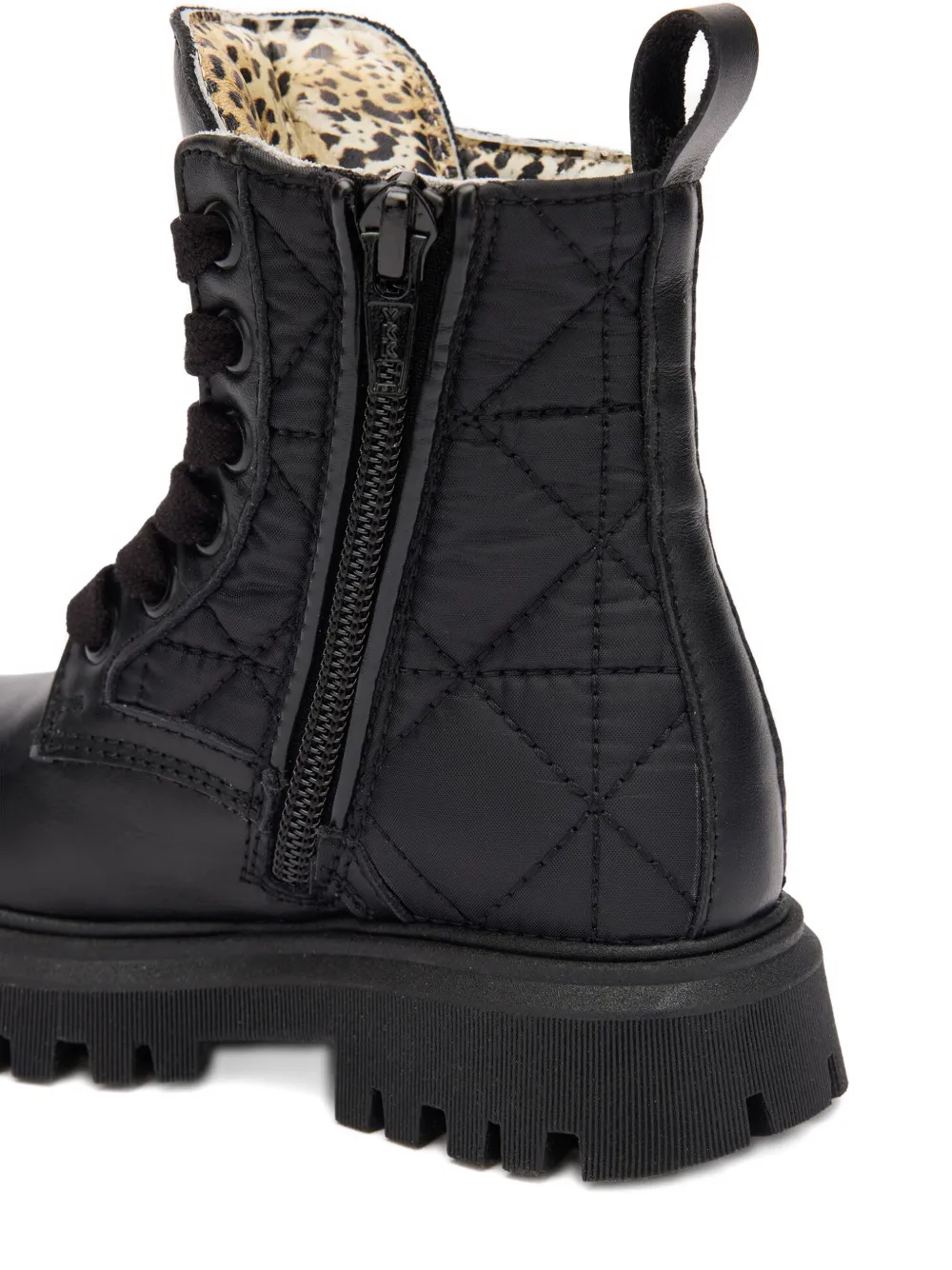Roberto Cavalli Junior RC Monogram quilted boots Zwart
