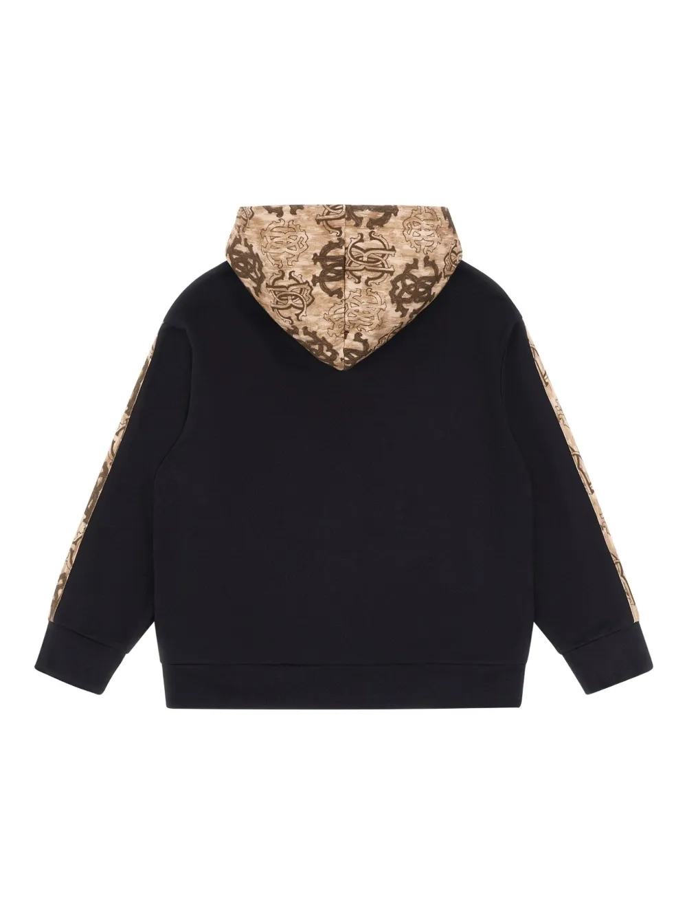 Roberto Cavalli Logo-detail Zip-up Hoodie In Black