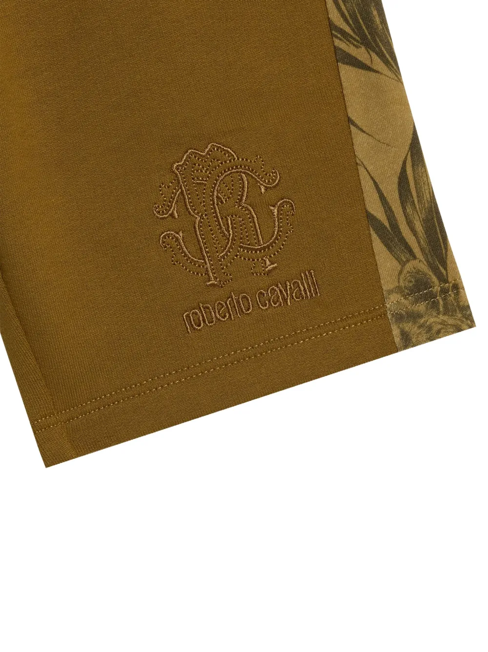 Roberto Cavalli Junior Shorts met logo Bruin