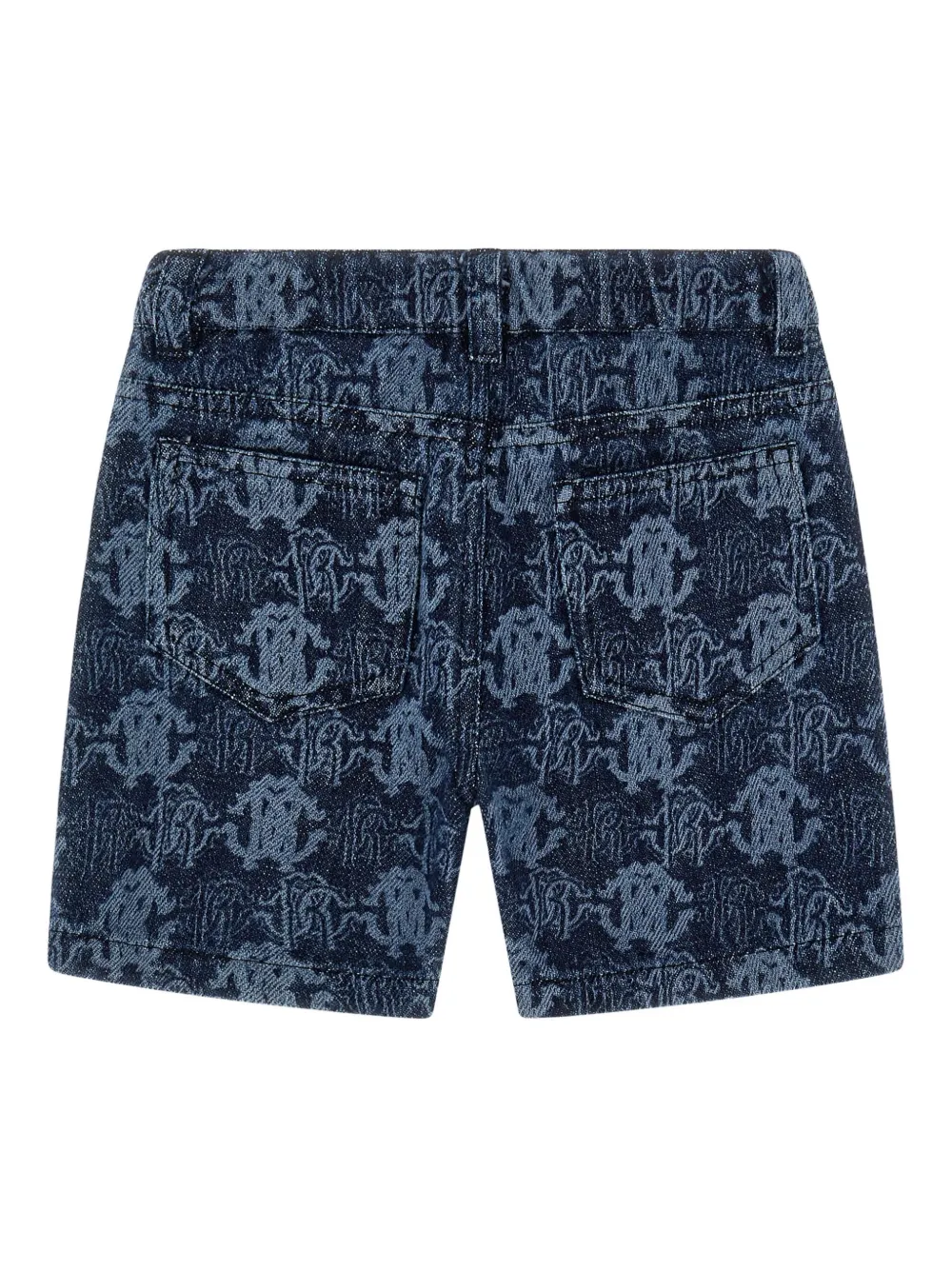 Roberto Cavalli Junior Shorts met RC-logopatroon Blauw