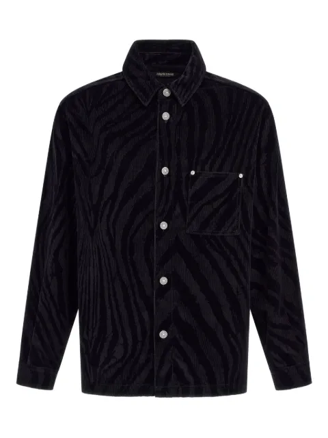 Roberto Cavalli zebra-print shirt