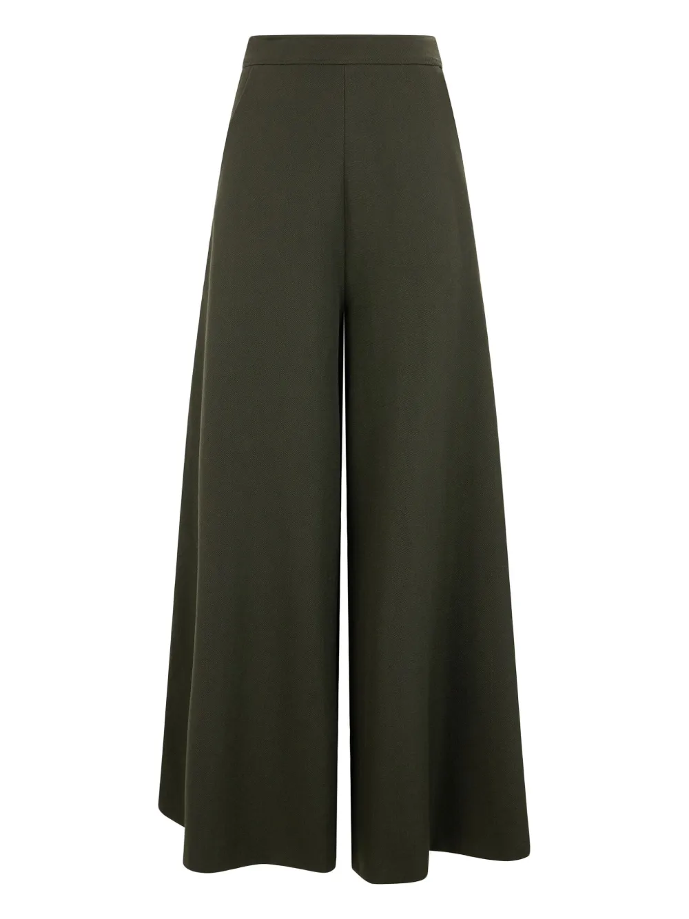 Roberto Cavalli ウール ワイドパンツ - グリーン Roberto Cavalli ウール ワイドパンツ - グリーン