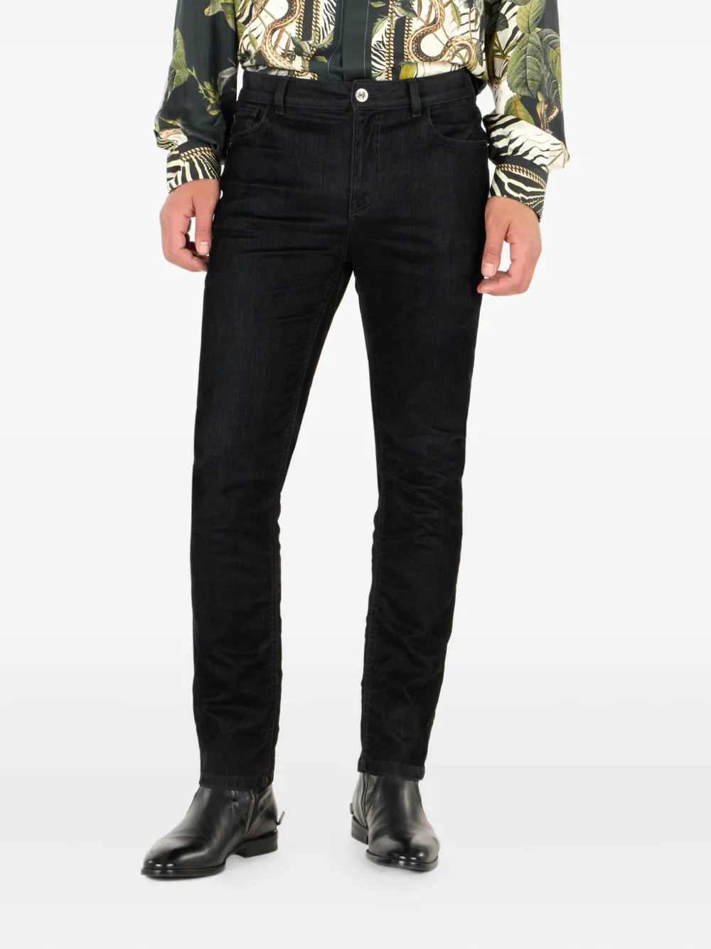 Roberto Cavalli Jeans met logodetail Zwart