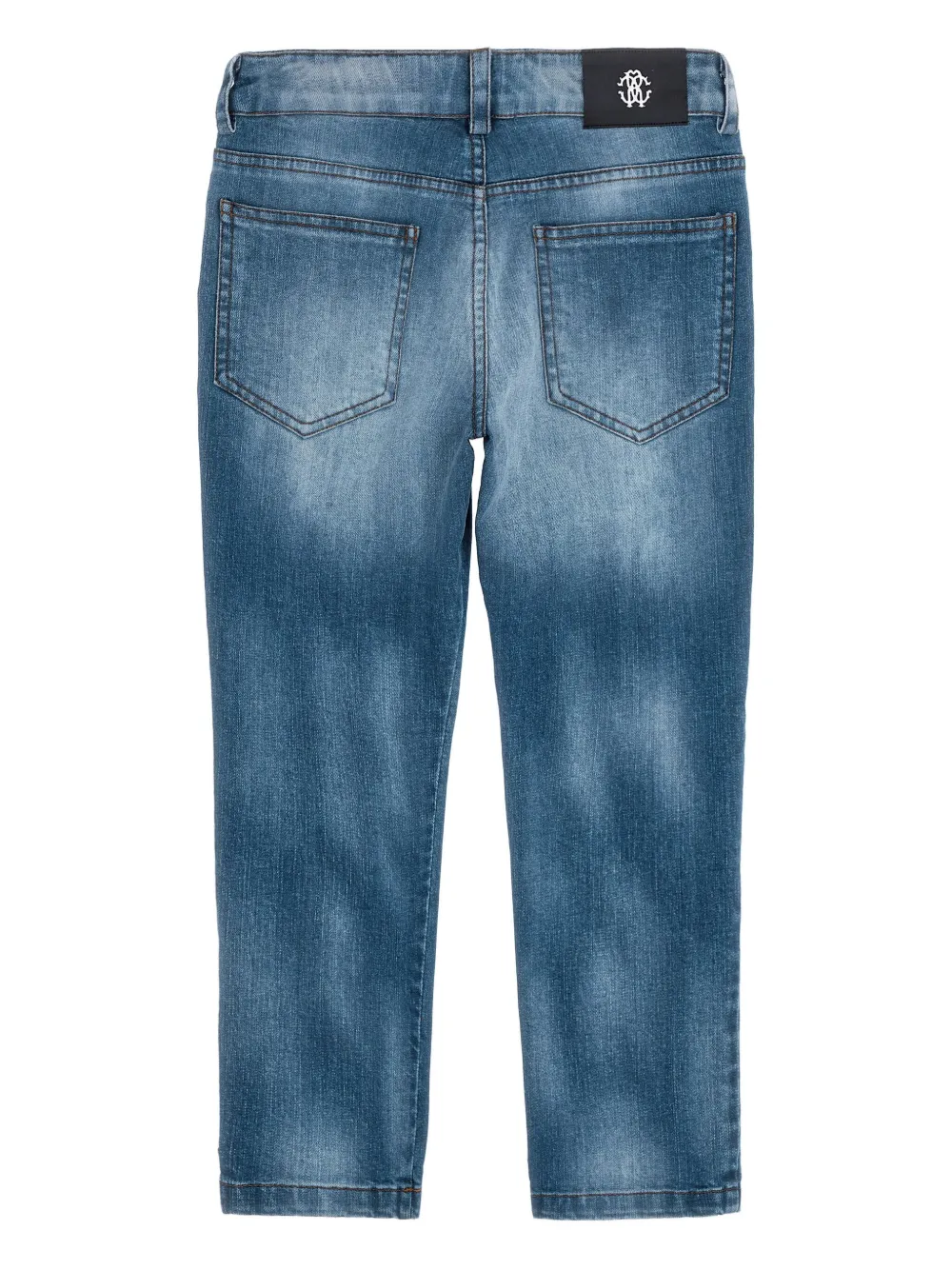 Roberto Cavalli Junior Jeans met RC-logo Blauw