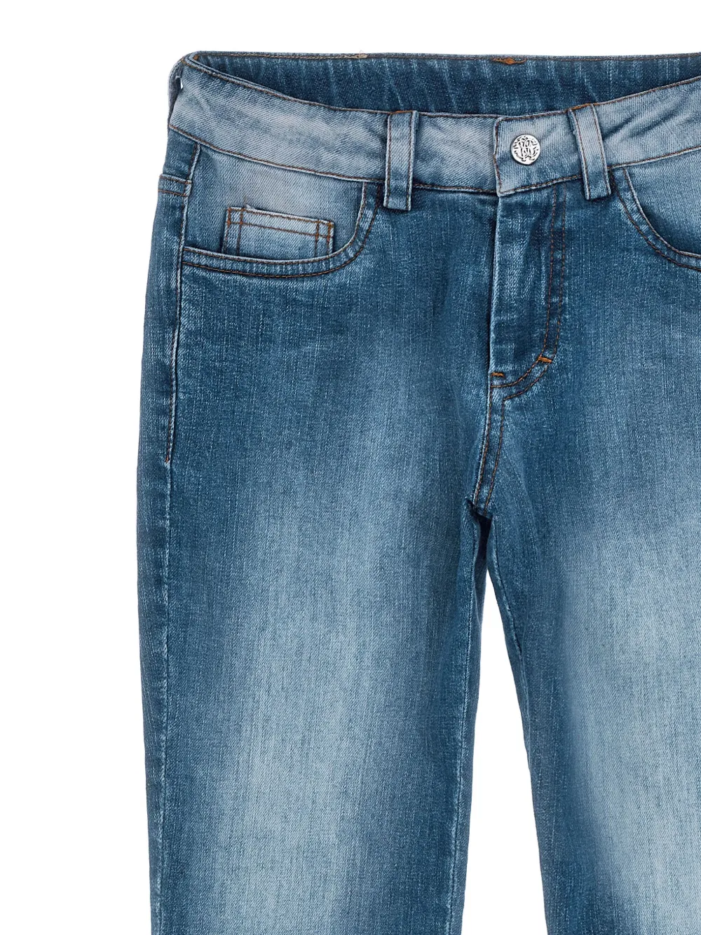 Roberto Cavalli Junior Jeans met RC-logo Blauw