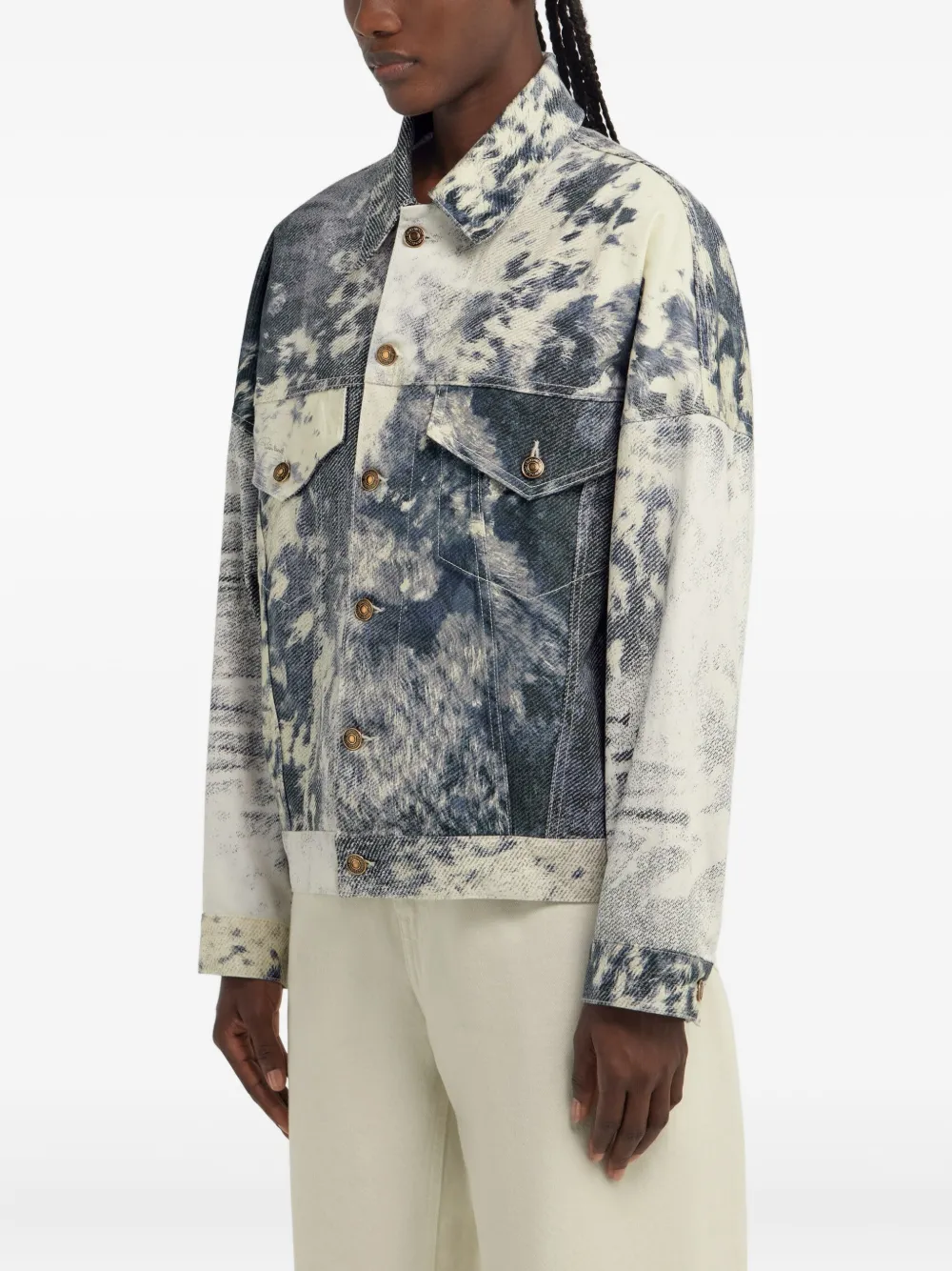 Roberto Cavalli Jack met print Blauw