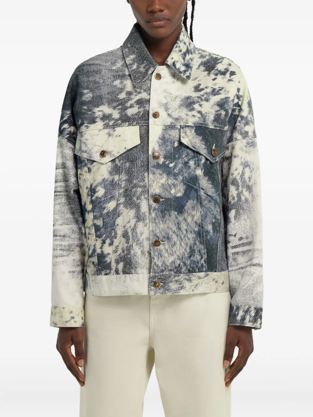 Roberto Cavalli Jack met print Blauw