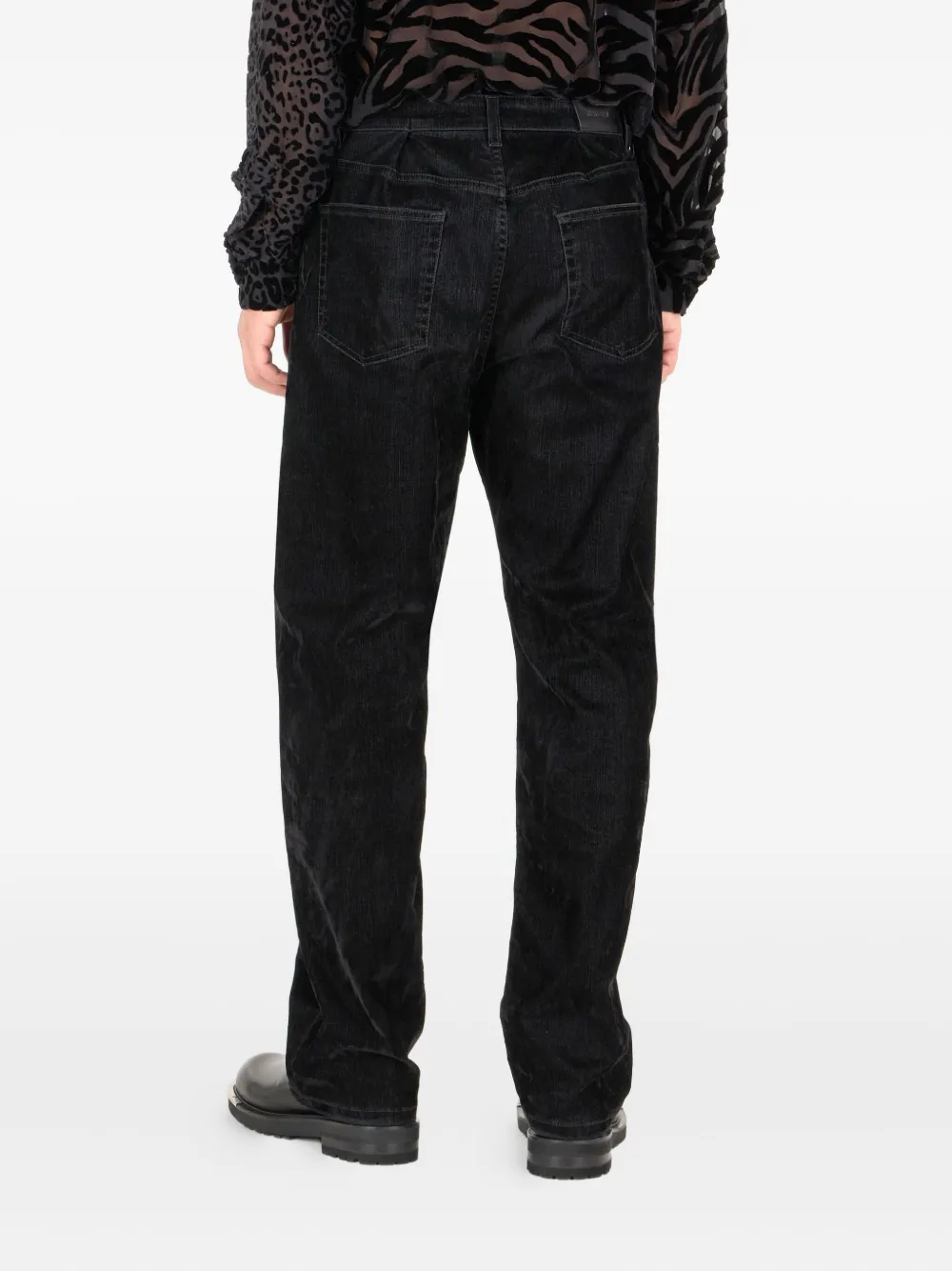 Roberto Cavalli Jeans met knoopsluiting Zwart