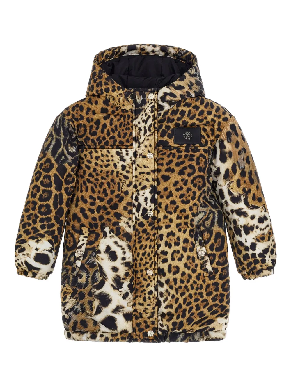 Roberto Cavalli Leopard-print padded jacket | Brown | Image 1