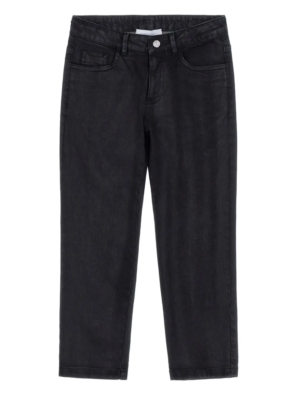 Roberto Cavalli Junior Jeans con logo RC - Nero