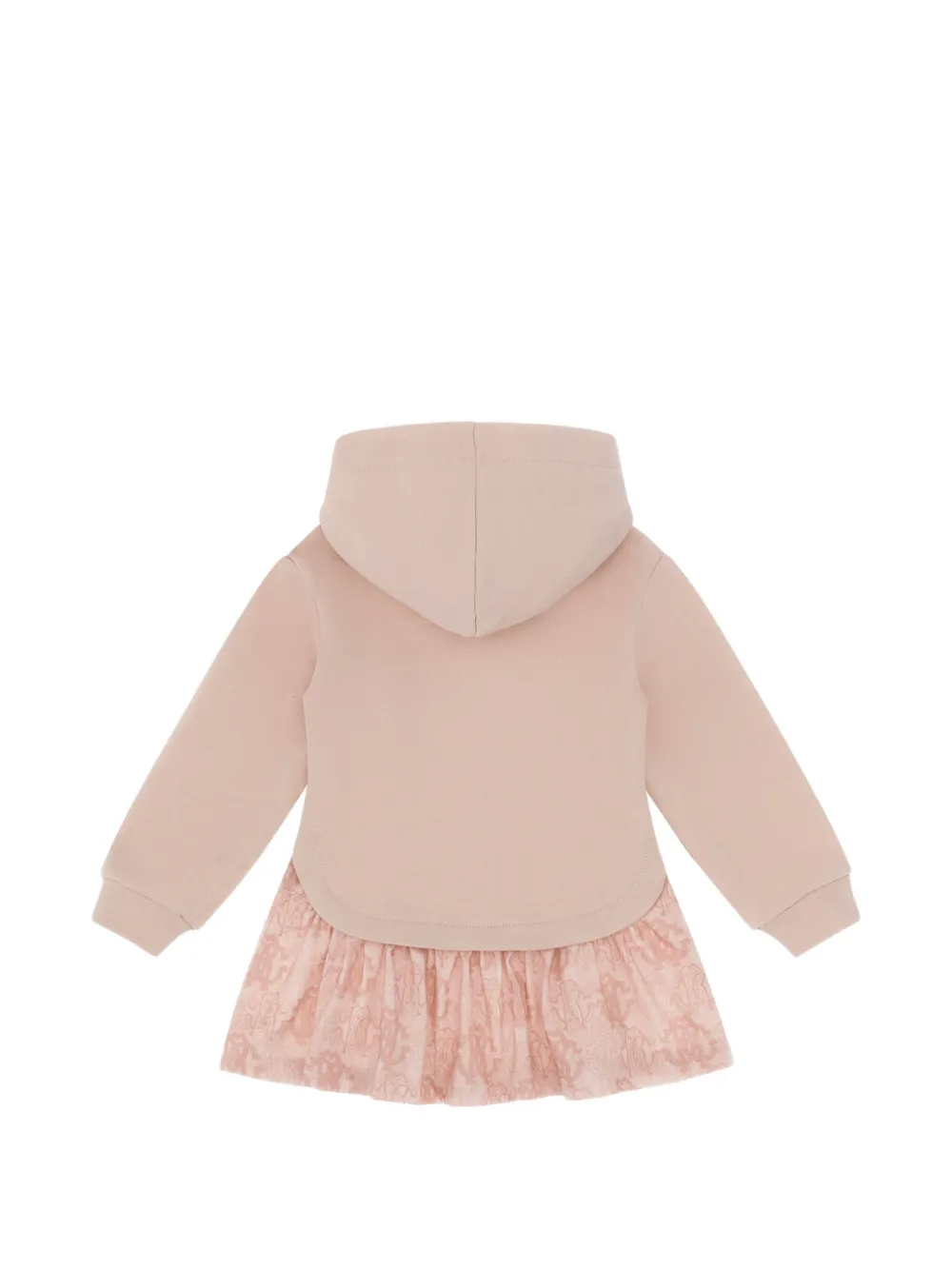 Roberto Cavalli Junior Jurk met geborduurd logo en gelaagd effect Roze
