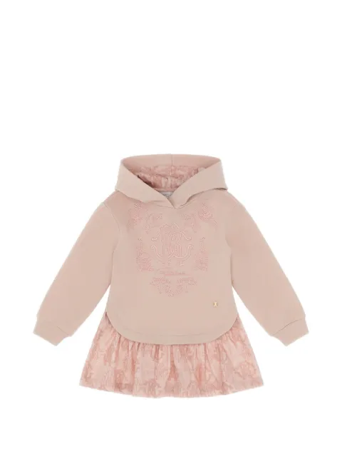Roberto Cavalli Junior vestido con logo bordado