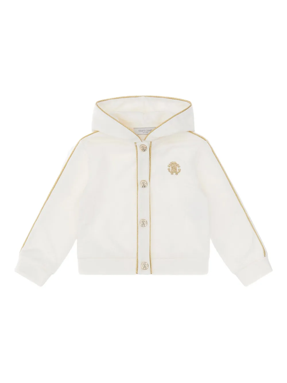 Roberto Cavalli logo cotton sweatshirt - Bianco