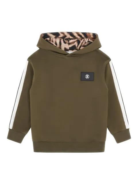 Roberto Cavalli hoodie con monograma