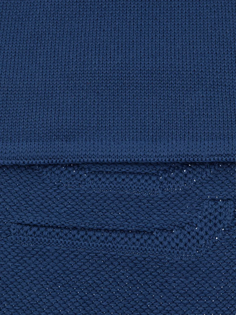 Roberto Cavalli Sjaal met geborduurd logo Blauw