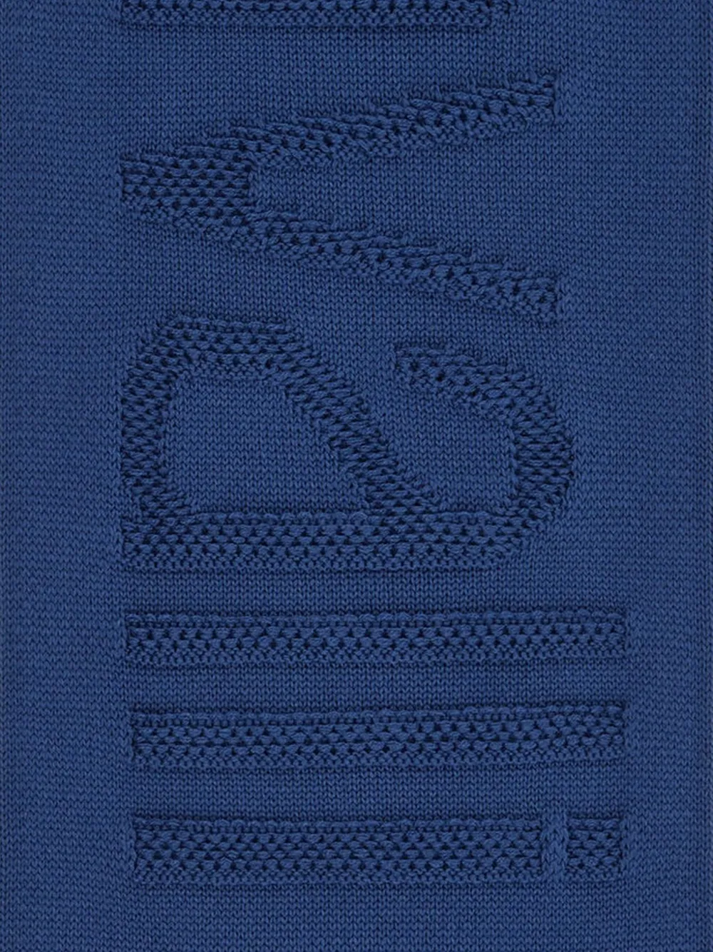 Roberto Cavalli Sjaal met geborduurd logo - Blauw