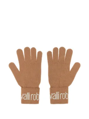 Miu Miu Wool And Cashmere Gloves | Brown | FARFETCH