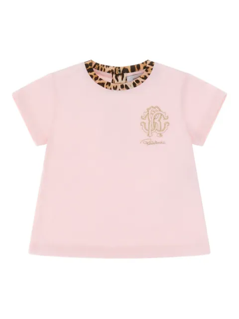 Roberto Cavalli embroidered logo T-shirt