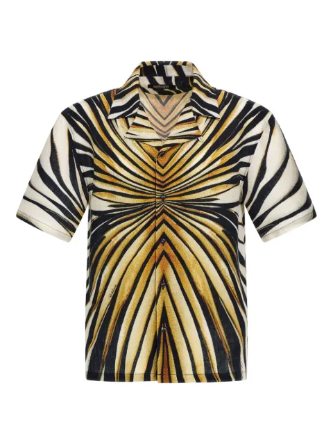 Roberto Cavalli camisa con estampado gráfico