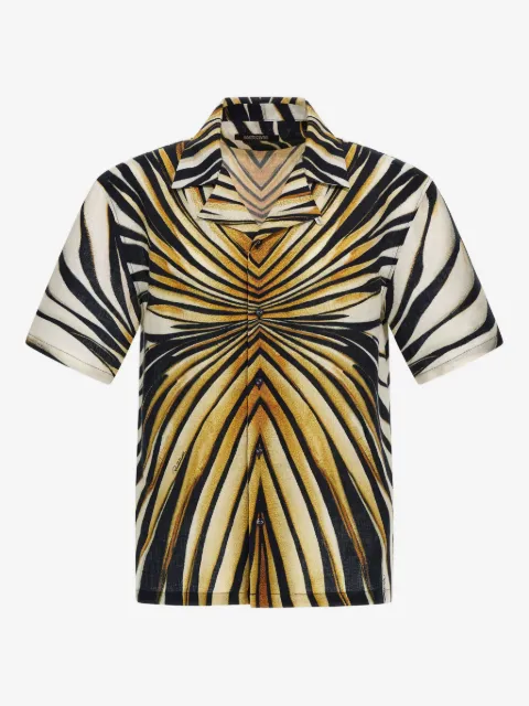 Roberto Cavalli camisa con estampado gráfico