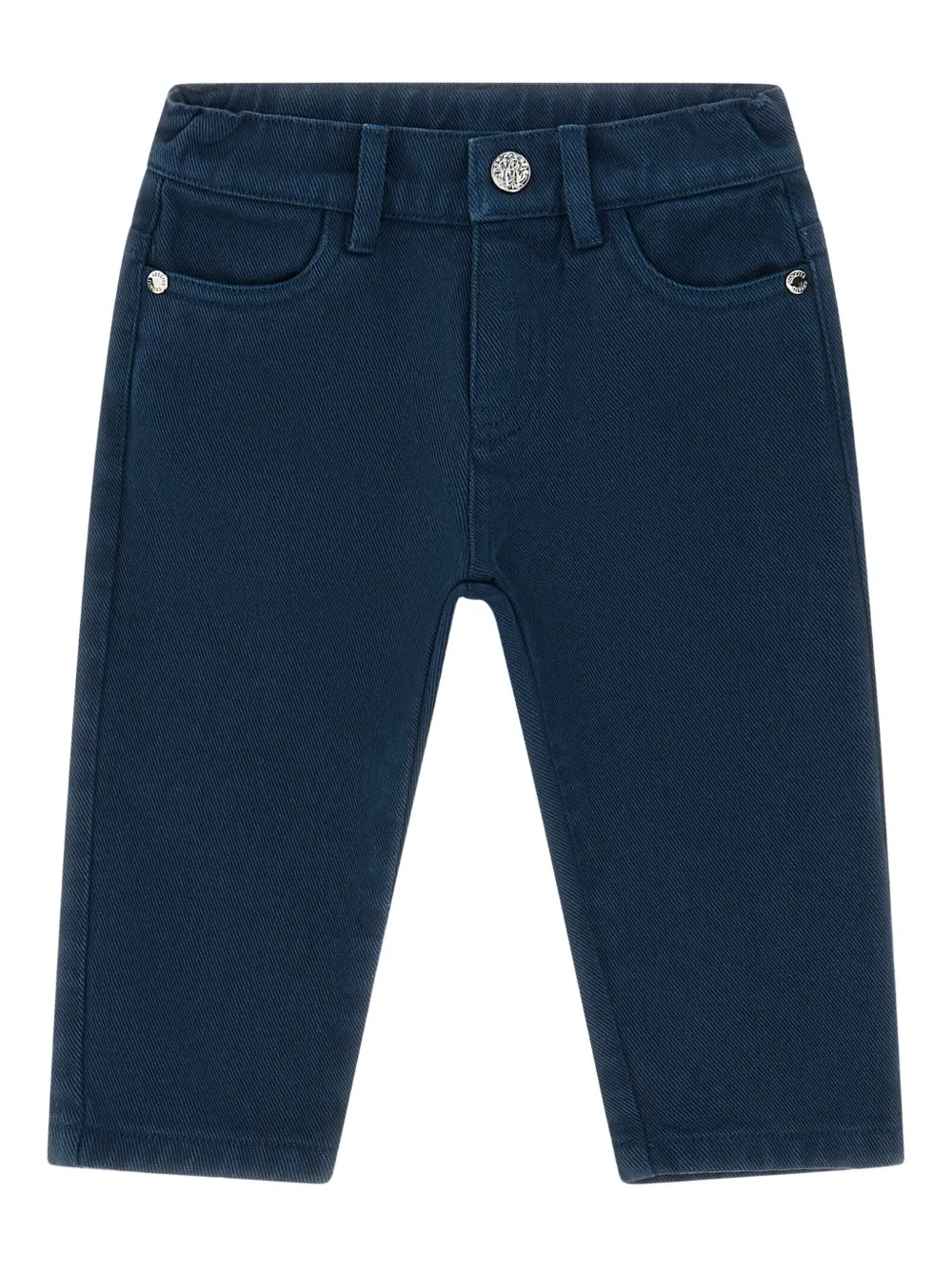 Roberto Cavalli Junior Pantaloni con logo - Blu