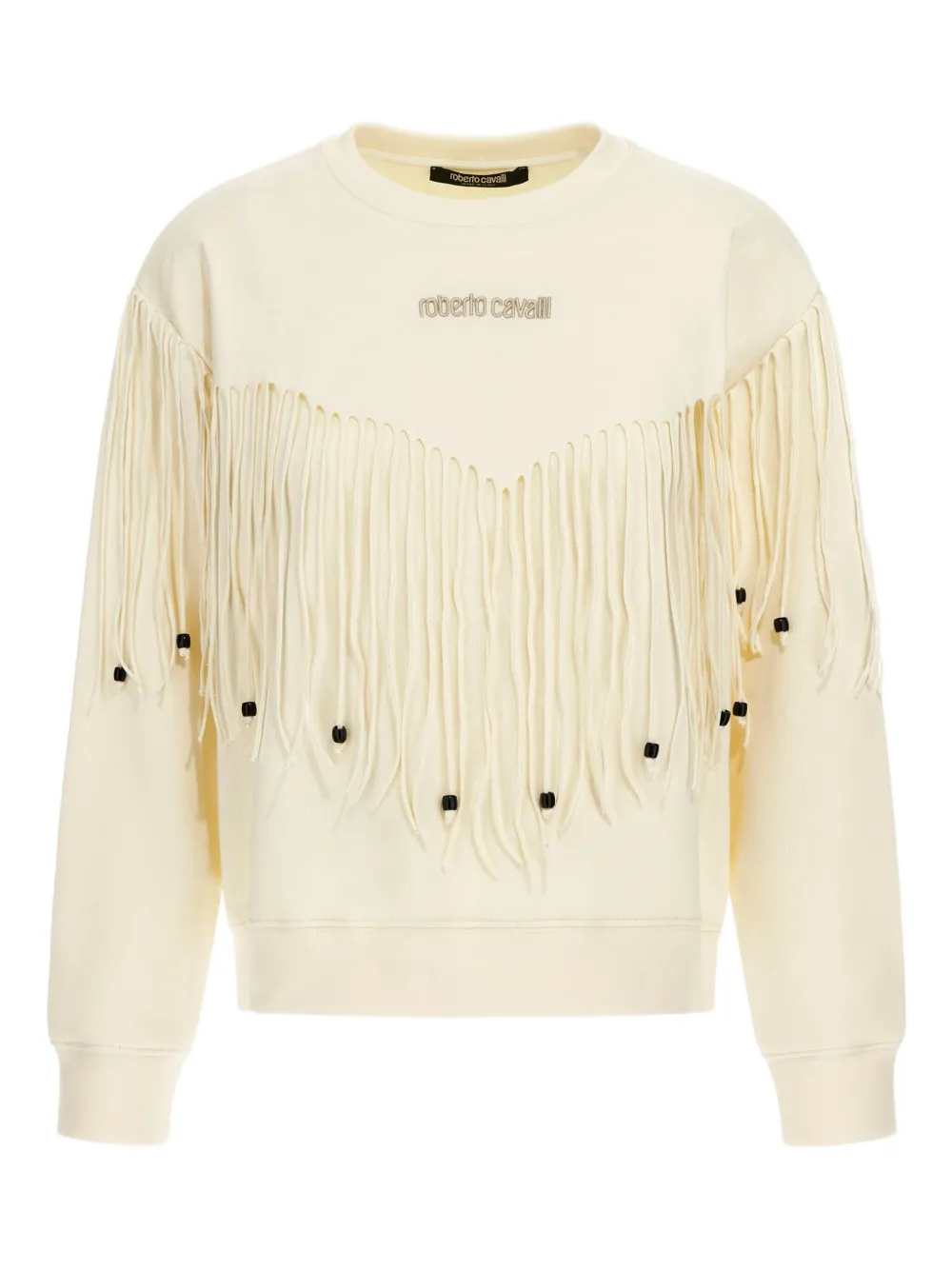 Roberto Cavalli sudadera con flecos | neutro | Image 1