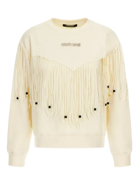 Roberto Cavalli sudadera con flecos