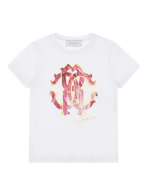 Roberto Cavalli playera con logo estampado