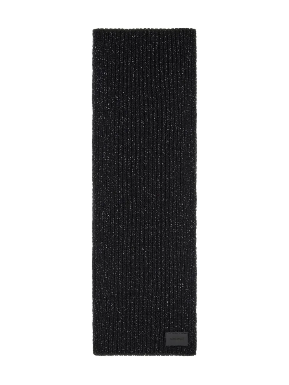 Roberto Cavalli  branded-tag scarf | Black | Image 1