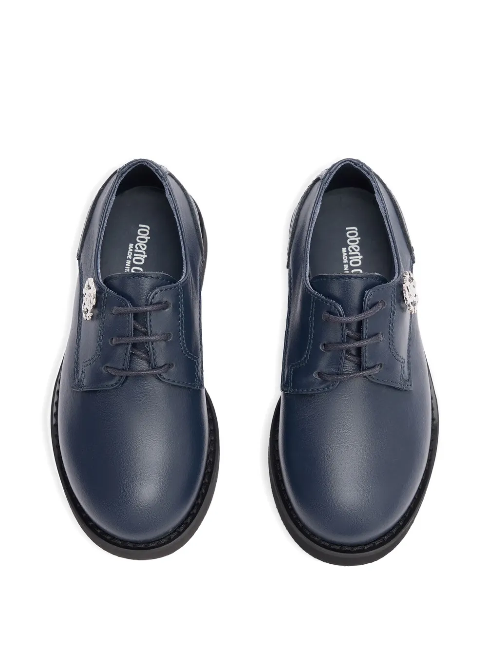 Roberto Cavalli Junior Loafers met monogram Blauw