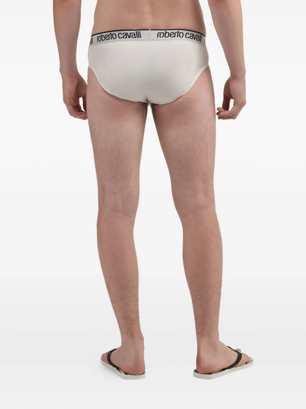 Roberto Cavalli Slip met logo Wit