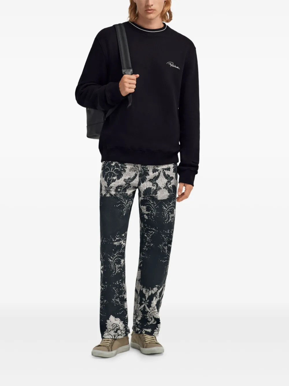 Roberto Cavalli sudadera con logo bordado | Sudaderas | Image 2