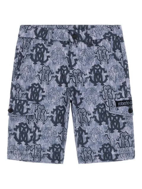 Roberto Cavalli Junior logo-pattern shorts