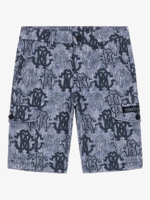Roberto Cavalli Junior Shorts mit Logo-Muster