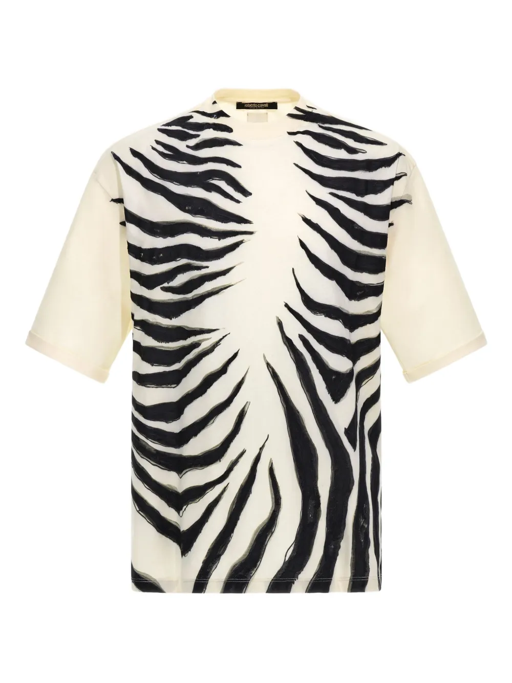 Roberto Cavalli zebra-print T-shirt | White | Image 1
