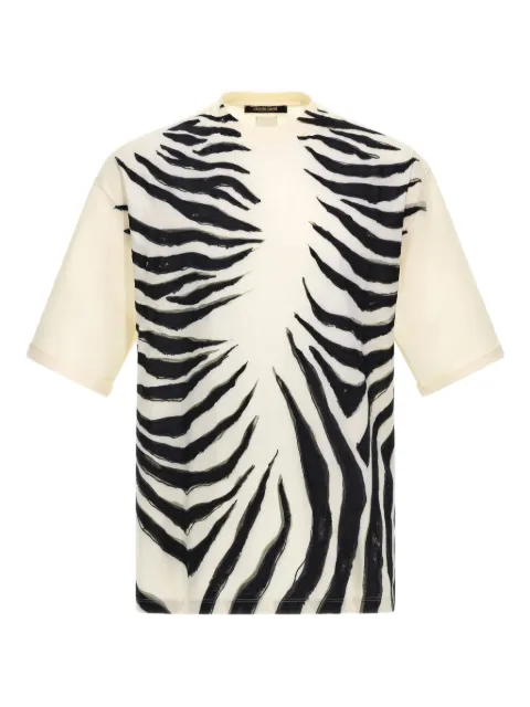 Roberto Cavalli zebra-print T-shirt