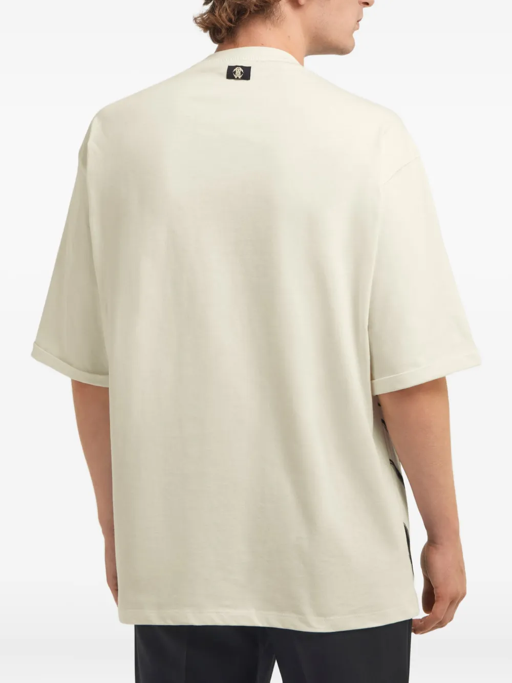 Roberto Cavalli T-shirt met zebraprint Wit