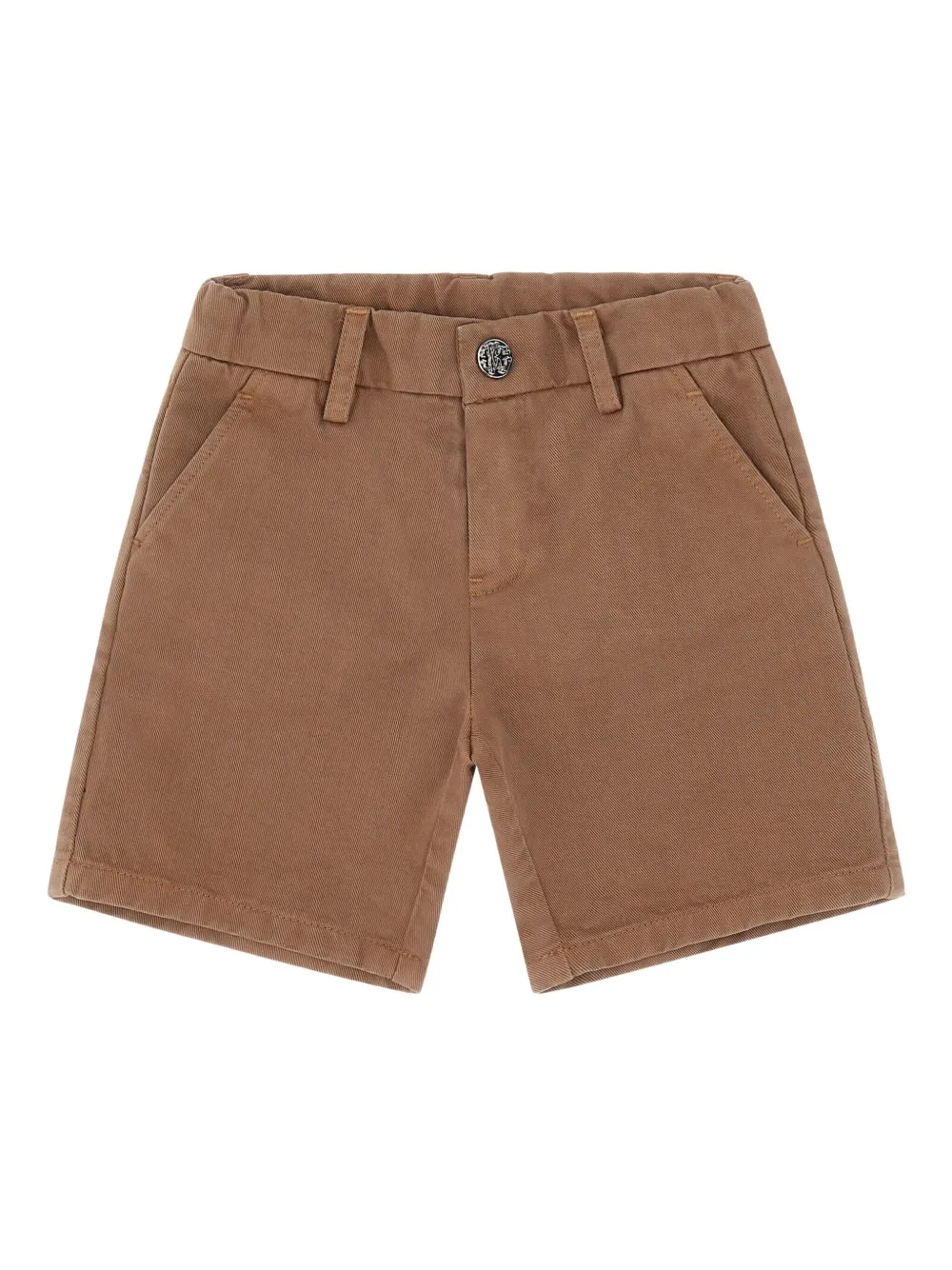 Roberto Cavalli Junior Pantaloni con applicazione logo - Marrone
