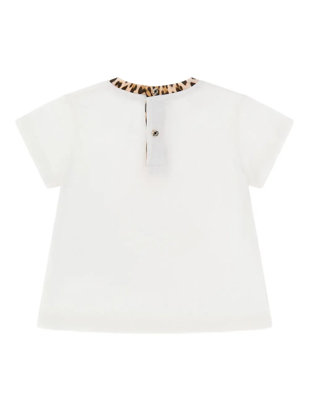 Roberto Cavalli T-shirt met logodetail Wit