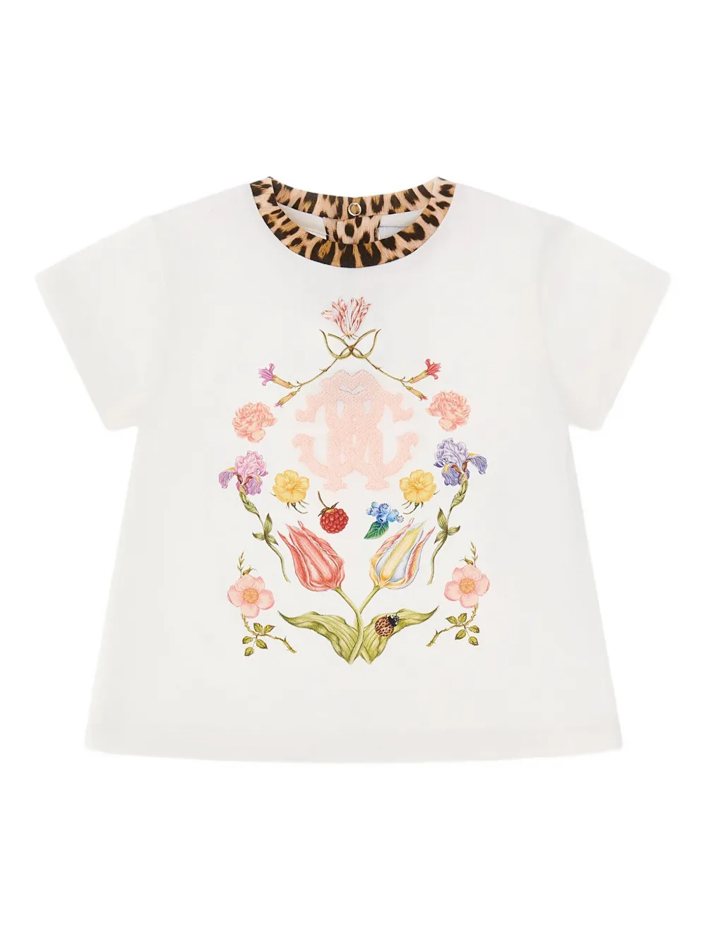 Roberto Cavalli logo-detail t-shirt - Bianco