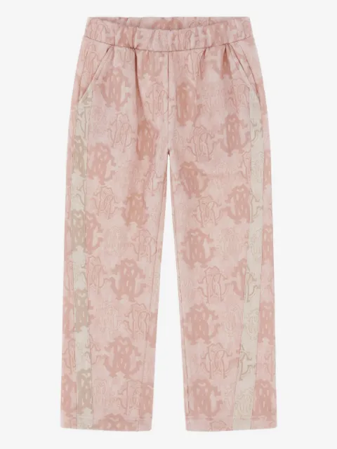 Roberto Cavalli Junior logo-pattern track pants