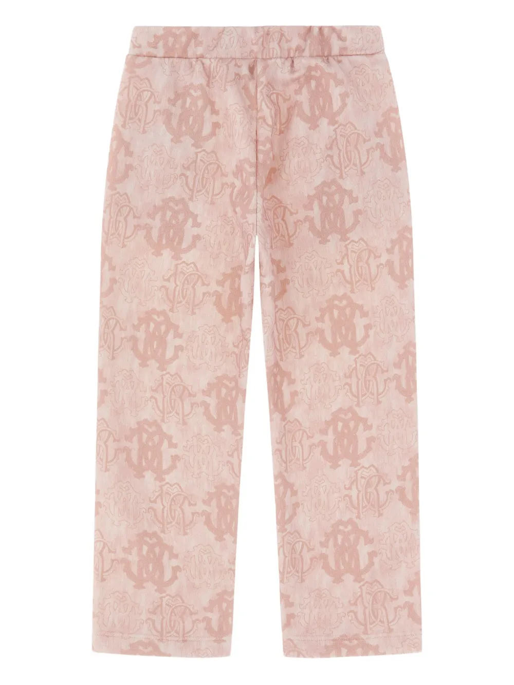 Roberto Cavalli Junior Trainingsbroek met logo-patroon Roze