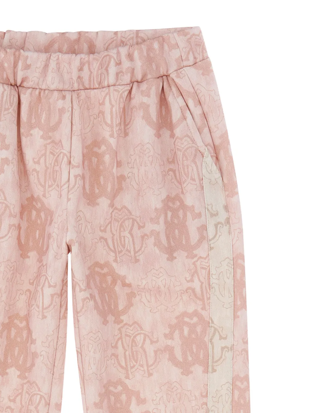 Roberto Cavalli Junior Trainingsbroek met logo-patroon Roze