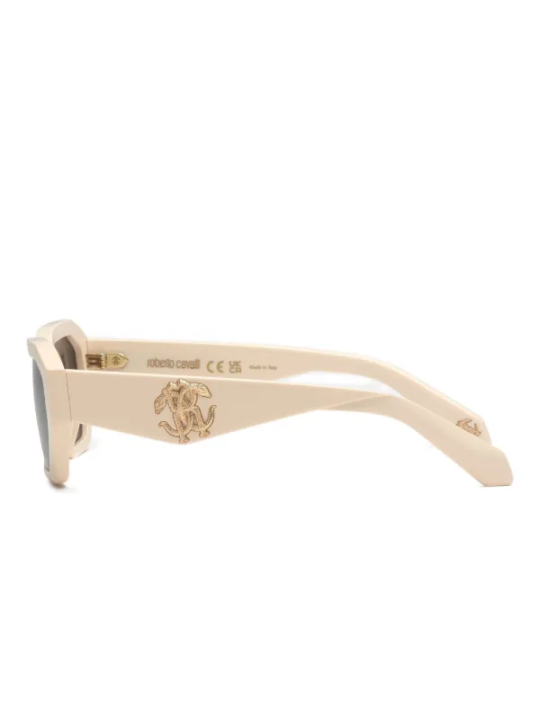 Roberto Cavalli Mirror Snake Sunglasses | Neutrals | FARFETCH AO display picture 3