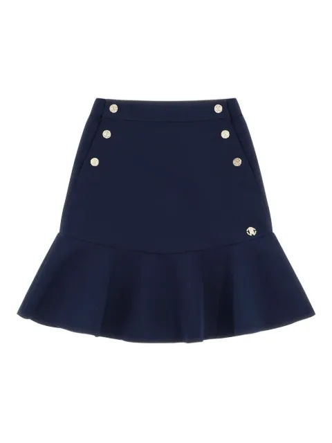 Roberto Cavalli Junior button logo-detail skirt