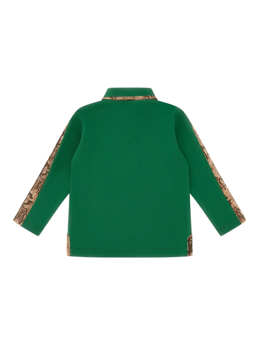 Roberto Cavalli logo-embroidered long-sleeve polo shirt - Groen