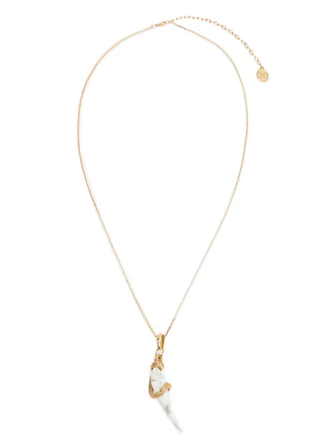 Roberto Cavalli fang-pendant necklace